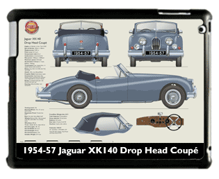 Jaguar XK140 DHC (wire wheels) 1954-57 Large Table Cover